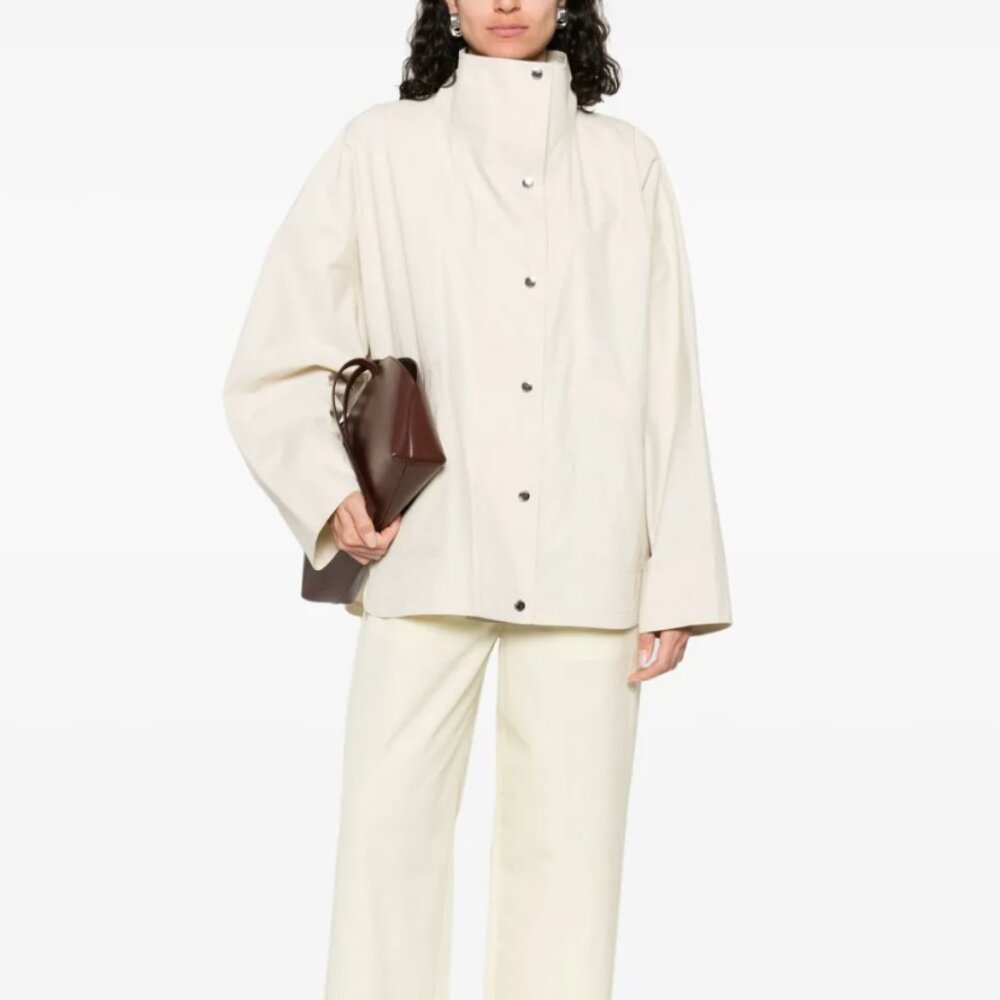 Toteme Summer Parachute Oversized Jacket Oyster Size 32